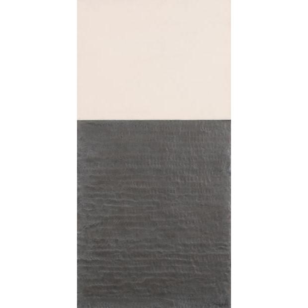 現代アート 絵画 抽象画 ミクストメディア 橋場信夫 「白と黒」 額付き