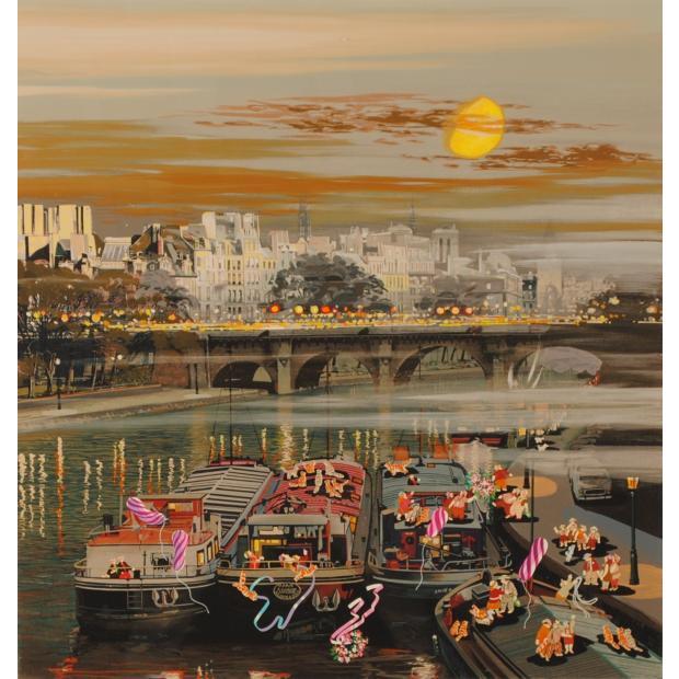 ヒロ・ヤマガタ ムーングロウ・2 パリ 絵画 風景画 フランス ヒロ・ヤマガタ ムーングロウ・2 パリ 絵画 風景画 フランス