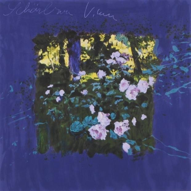 【真作】最終価格Jトレンツ・リャド　薔薇　シルクスクリーン　遺族サイン　保証書付 薔薇 絵画 花 シルクスクリーン 版画 ホアキン・トレンツ