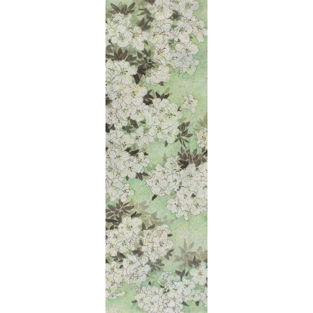 ツツジ 絵画 花 墨彩画 水墨画 和風 飯田守和 「薫風」 額付き