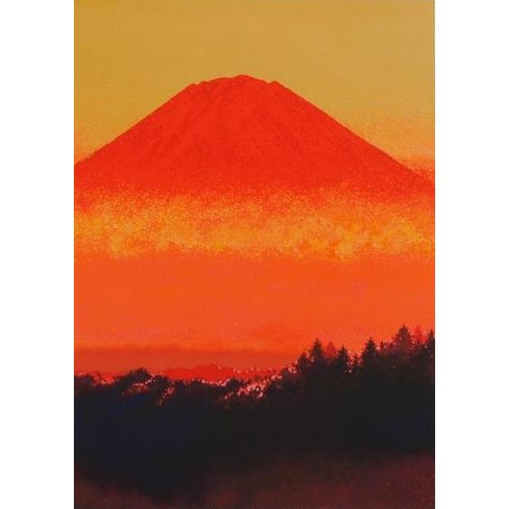 赤富士 絵画 富士山 風景画 和風 絵 版画 ジークレー 池上壮豊 赤富士 絵画 富士山 風景画 和風 絵 版画 ジークレー 池上壮豊