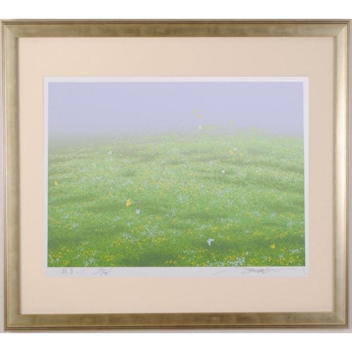 蝶 絵画 シルクスクリーン 版画 インテリア プレゼント 新築祝い 開店