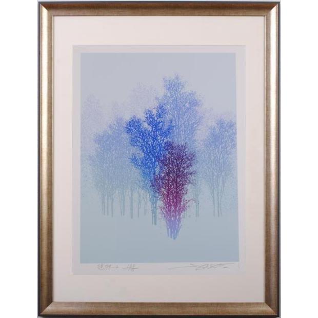 池上壮豊 想林 木 絵画 シルクスクリーン 版画 インテリア 木 絵画 シルクスクリーン 版画 インテリア プレゼント 池上壮豊