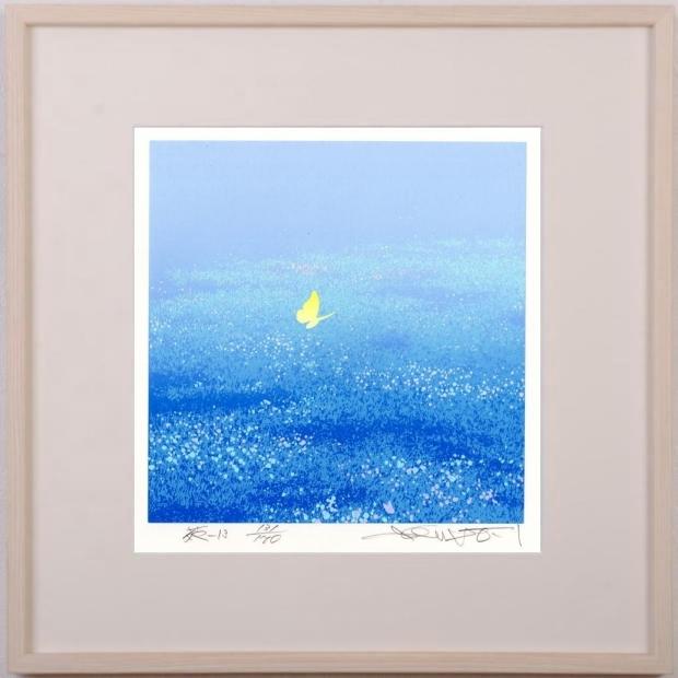 絵画 版画 シルクスクリーン 池上壮豊 【七福神】 「苑-13」 額付き