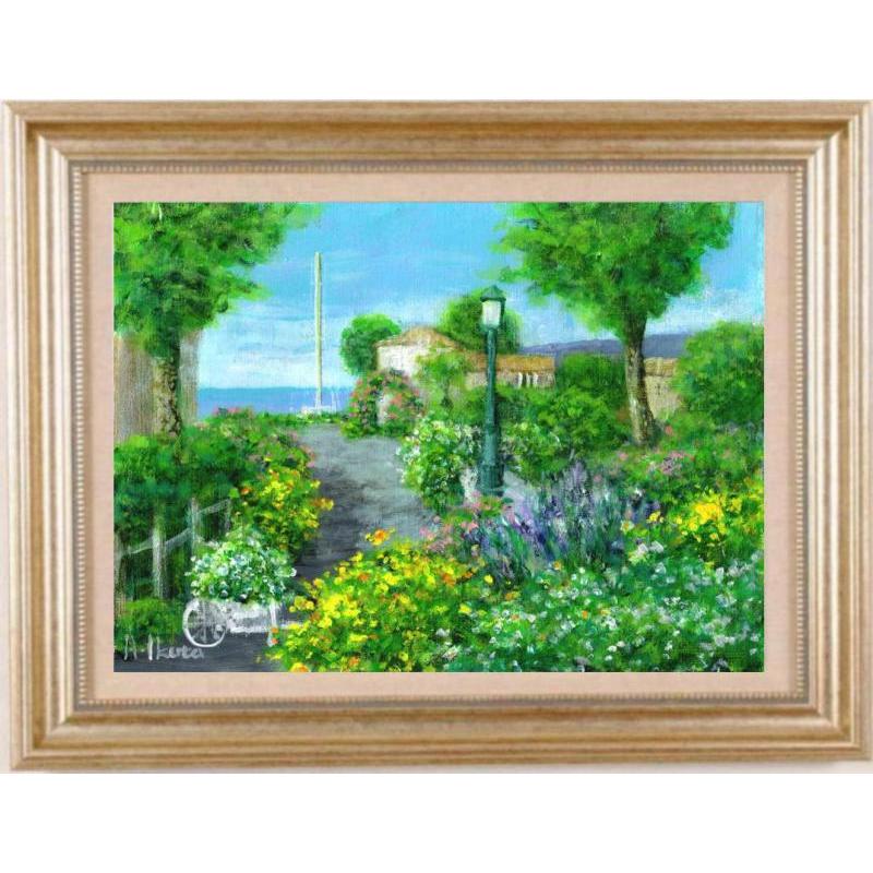 生田明 プロバンス フランス 絵画 海 風景画 油絵 インテリア 生田明 プロバンス フランス 絵画 海 風景画 油絵 インテリア