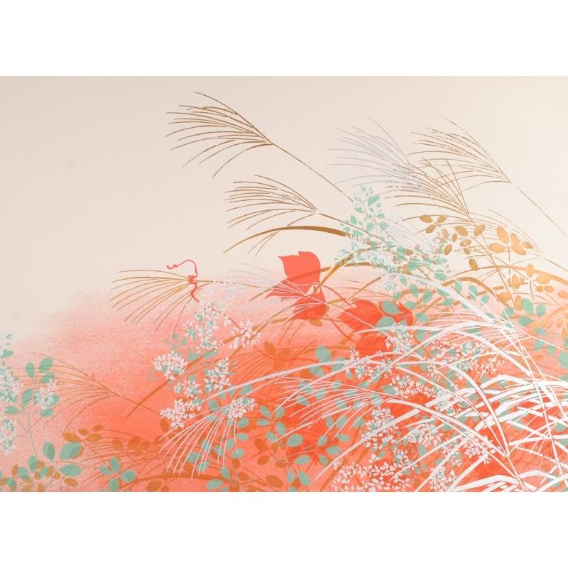 和風 絵画 シルクスクリーン 版画 今井俊満 「薄図」 額付き 和風 絵画 シルクスクリーン 版画 今井俊満 「薄図」 額付き