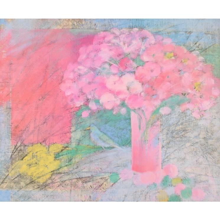 花 絵画 静物画 リトグラフ 版画 今村昭秀 「花の記憶」 額付き