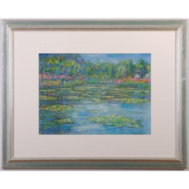 モネ 睡蓮 花 絵画 風景画 パステル画 フランス ジヴェルニー