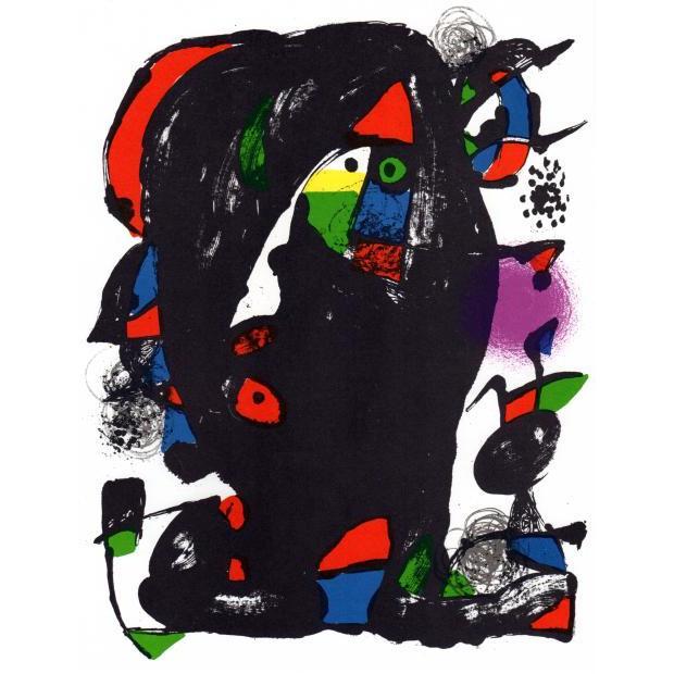 抽象画 絵画 リトグラフ 版画 ジョアン・ミロ 「ノーサイン・19 抽象画 絵画 リトグラフ 版画 ジョアン・ミロ 「ノーサイン・19