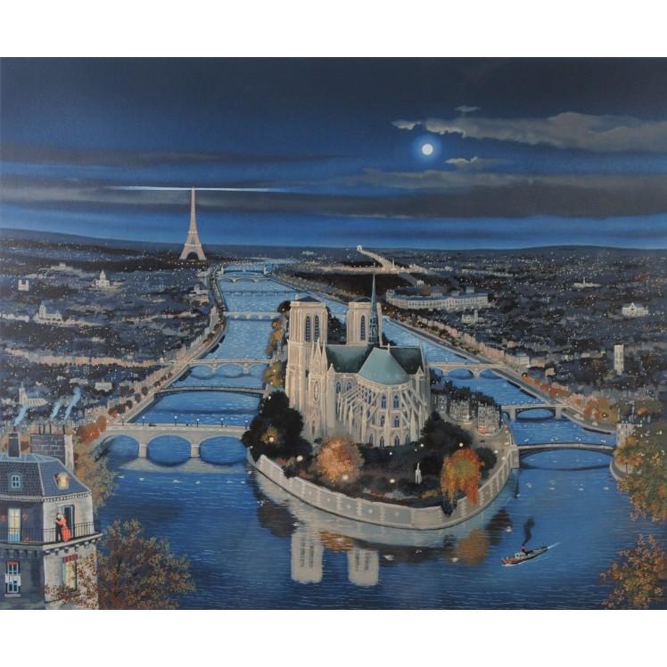 ミッシェル・ドラクロワ ハート・オブ・パリ フランス 絵画 風景 ミッシェル・ドラクロワ ハート・オブ・パリ フランス 絵画 風景