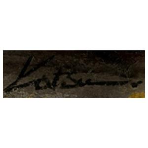 パリ 風景画 絵画 フランス 油絵 中野克彦 「街角の赤いパン屋」 額