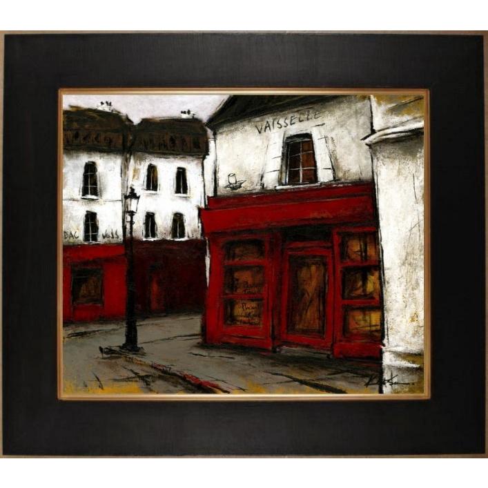 パリ 風景画 絵画 フランス 油絵 油彩画 中野克彦 「街角の パリ 風景画 絵画 フランス 油絵 油彩画 中野克彦 「街角の