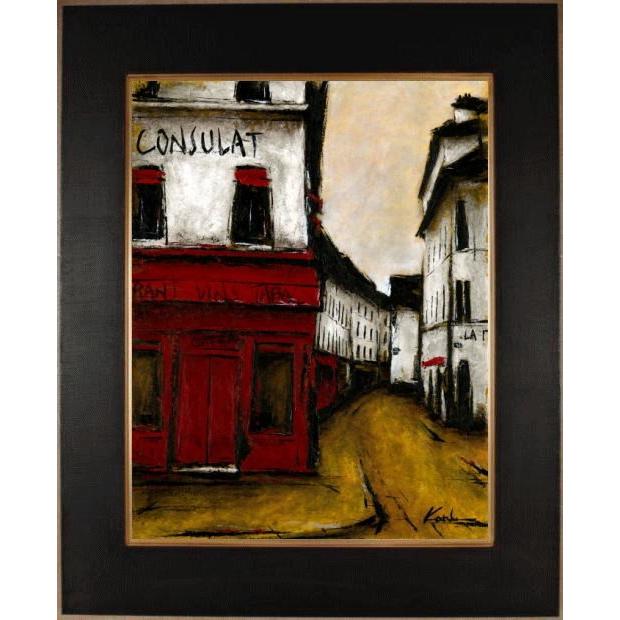 パリ 風景画 絵画 フランス 油絵 油彩画 中野克彦 パリ 風景画 絵画 フランス 油絵 油彩画 中野克彦
