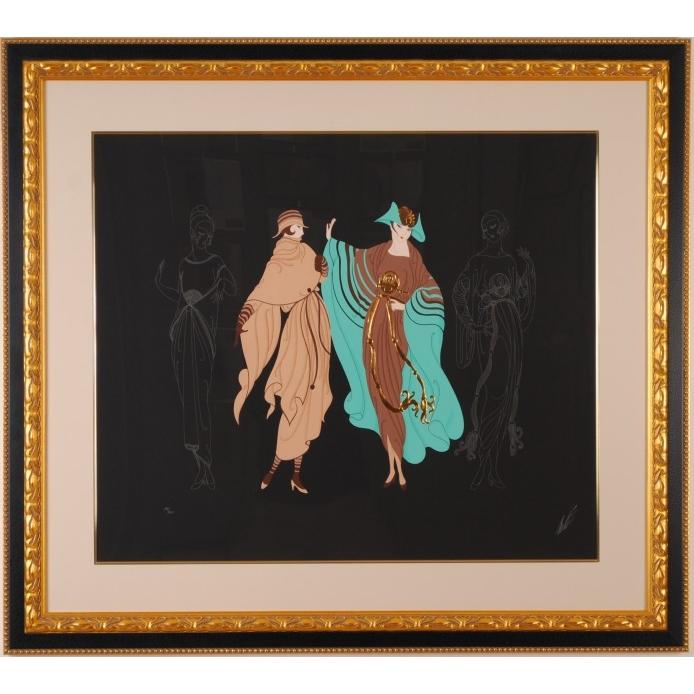 アールデコ 絵画 シルクスクリーン 版画 ロマンデ・エルテ 「On アールデコ 絵画 シルクスクリーン 版画 ロマンデ・エルテ 「On