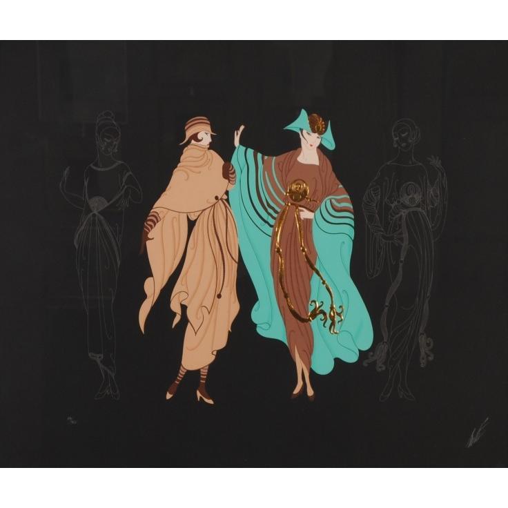 アールデコ 絵画 シルクスクリーン 版画 ロマンデ・エルテ 「On アールデコ 絵画 シルクスクリーン 版画 ロマンデ・エルテ 「On