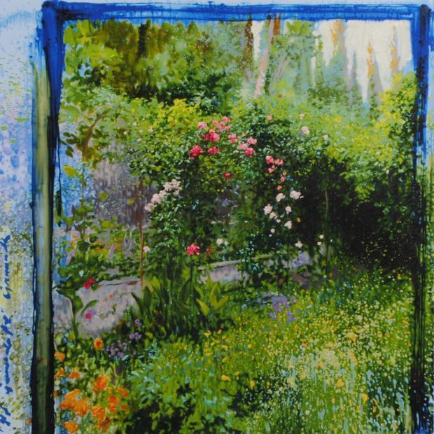 最終値下げ リャド バガテルの薔薇 風景画 花 公園 美品 版画 絵画 真作保証 最終値下げ リャド バガテルの薔薇 風景画 花 公園 美品 版画