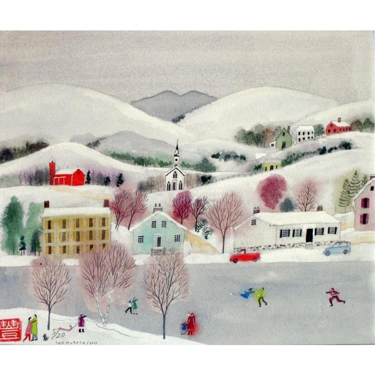 サン村田 版画 ジークレー 絵画 絵 ケベックの休日 G カナダ 風景画 額付き インテリア プレゼント 新築祝い 開店祝い Sanmurata Quebecnokyuuzitsug アートギャラリーモトカワヤフー店 通販 Yahoo ショッピング