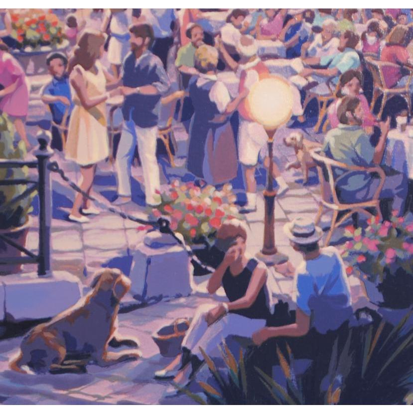 笹倉鉄平 カフェ・ベラ・ノッテ 海 絵画 風景画 イタリアカプリ 笹倉鉄平 カフェ・ベラ・ノッテ 海 絵画 風景画 イタリアカプリ