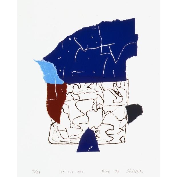 現代アート 絵画 抽象画 現代美術 シルクスクリーン 版画 島州一 「SP