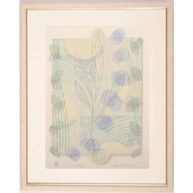 白駒一樹 Dew-3 現代アート 絵画 抽象画 インテリア 木版画 シルク