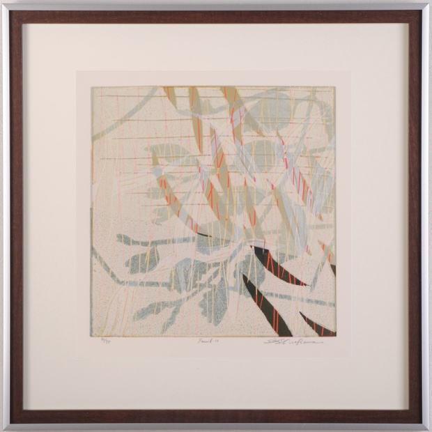 現代アート 絵画 抽象画 モダンアート 版画 リノカット 白駒一樹