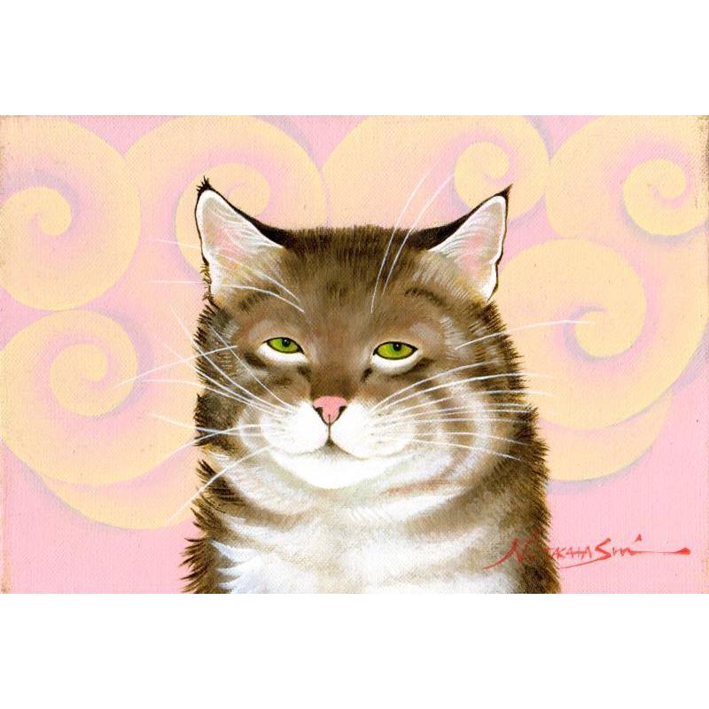 Amazon | 高橋伸子 「はい、チーズ」 猫 絵画 キジ猫 油絵 油彩 Amazon | 高橋伸子 「はい、チーズ」 猫 絵画 キジ猫 油絵 油彩