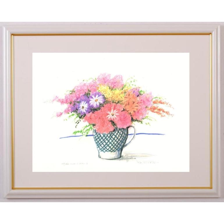 花 絵画 薔薇 マーガレット 版画 ジークレー 津田耕