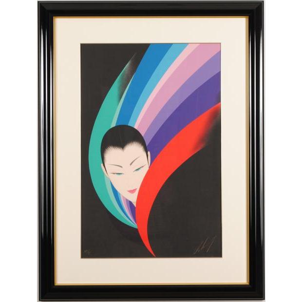 【希少品】鶴田一郎　美人画　絵画　日本女性　額入り　年代物　保管品　骨董 Yahoo!オークション - 「鶴田一郎」版画 (美術品) の落札相場・落札価格
