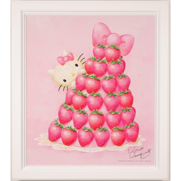 キティちゃん 絵画 サンリオ キャラクター シルクスクリーン キティちゃん 絵画 サンリオ キャラクター シルクスクリーン