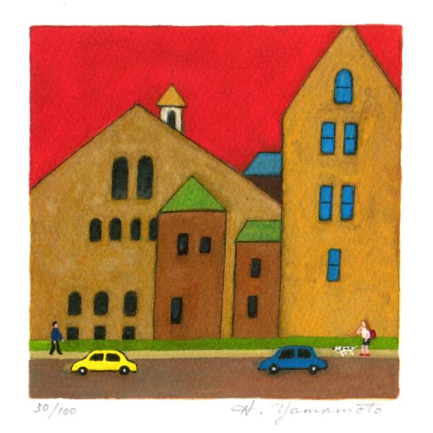 カナダ 絵画 風景画 トロント 版画 ジークレー 山本博 「of the カナダ 絵画 風景画 トロント 版画 ジークレー 山本博 「of the