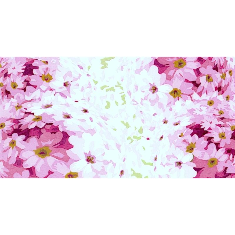 花 絵画 シルクスクリーン 版画 吉村明子 「Full bloom 7」 額