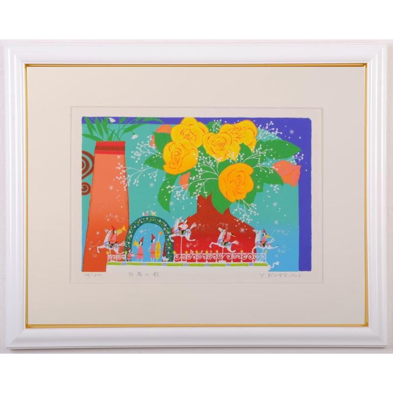 薔薇 絵画 花 版画 シルクスクリーン 吉岡浩太郎 「白馬の歌」 額付き :yoshiokakoutarou-hakubanouta:アートギャラリーモトカワヤフー店 - 通販 - Yahoo!ショッピング 薔薇 絵画 花 版画 シルクスクリーン 吉岡浩太郎 「白馬の歌」 額付き :yoshiokakoutarou-hakubanouta:アートギャラリーモトカワヤフー店 - 通販 - Yahoo!ショッピング