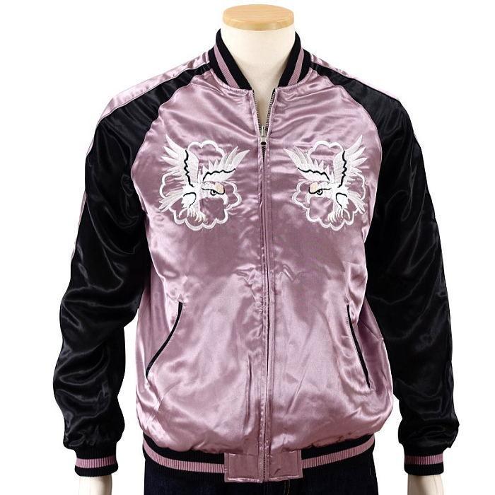 スカジャン（ﾘﾊﾞｰｼﾌﾞﾙ） Japanesque 白龍刺繍リバーシブルスカジャン ジャパネスク メンズ