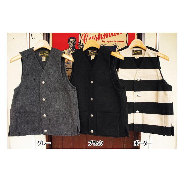 CUSHMAN（クッシュマン） ブランケットベスト ウール90％ ナイロン10