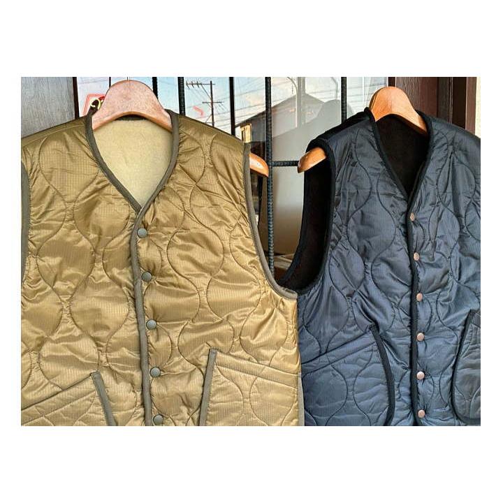 CUSHMAN（クッシュマン） キルティング&ファーリバーシブルベスト