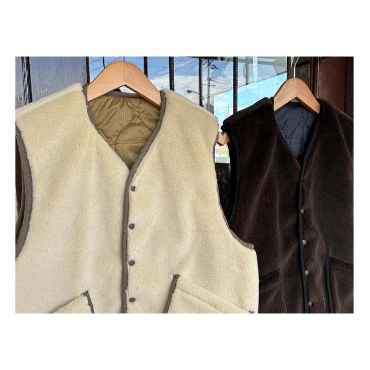 CUSHMAN（クッシュマン） キルティング&ファーリバーシブルベスト