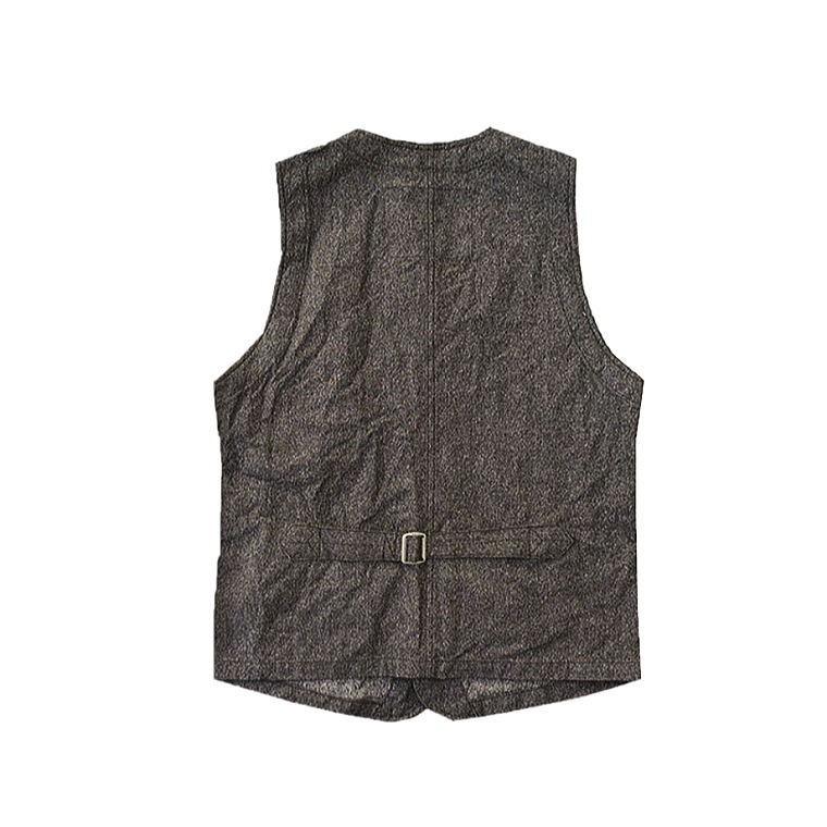 CUSHMAN（クッシュマン） ブラックシャンブレー ワークベスト メンズ