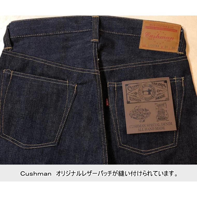 極美品■日本製■ CUSHMAN® LONG SET別注 赤耳極厚デニム38㌅ CUSHMAN（クッシュマン） 13.5oz WW2 MODELデニムパンツ