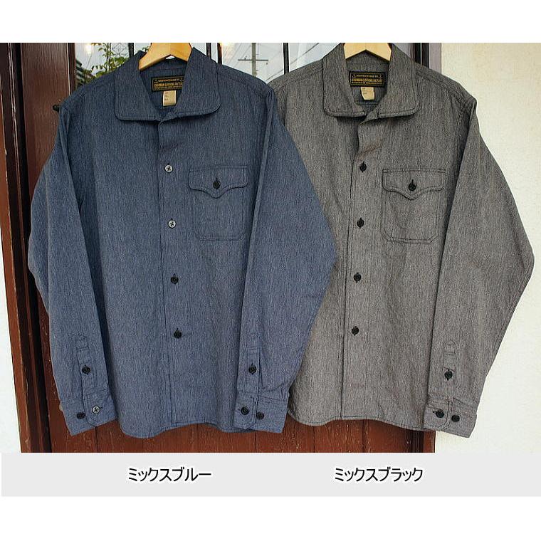 CUSHMAN ヘリンボーンワークシャツメンズ＆レディース 長袖シャツ新品未使用 CUSHMAN ヘリンボーンワークシャツメンズ＆レディース 長袖シャツ新品