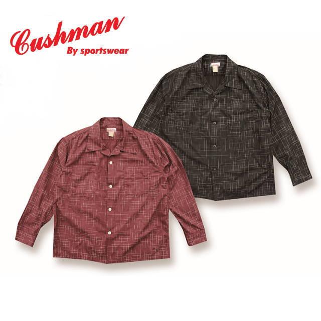 CUSHMAN（クッシュマン） カスリチェックオープンカラーシャツ メンズ
