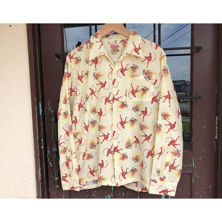 CUSHMAN（クッシュマン） 【CUSHMAN】ロングスリーブハワイアンシャツ