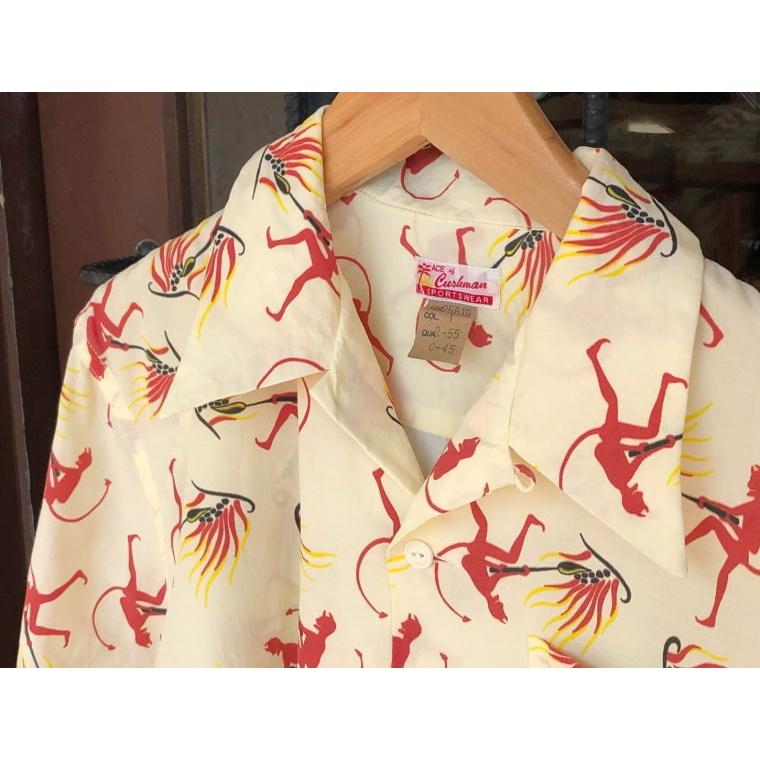 CUSHMAN（クッシュマン） 【CUSHMAN】ロングスリーブハワイアンシャツ