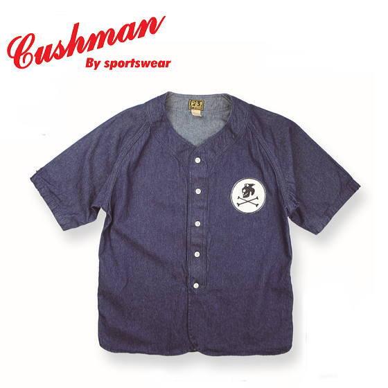 CUSHMAN（クッシュマン） 8ozデニムベースボールシャツ コットン100