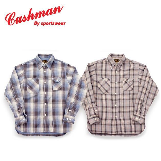CUSHMAN（クッシュマン） ネルチェックワークシャツ 長袖シャツ メンズ