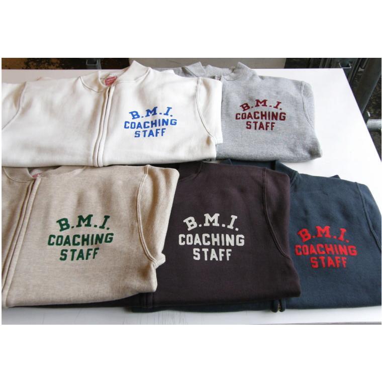 CUSHMAN（クッシュマン） 半袖フルZIPスウェットカーディガン B.M.I