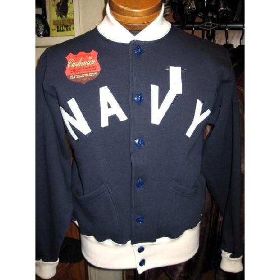 CUSHMAN（クッシュマン） スウェットNAVYジャケット コットン100