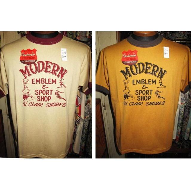 CUSHMAN（クッシュマン） リンガーTee (MODERN) 半袖Tシャツ コットン 