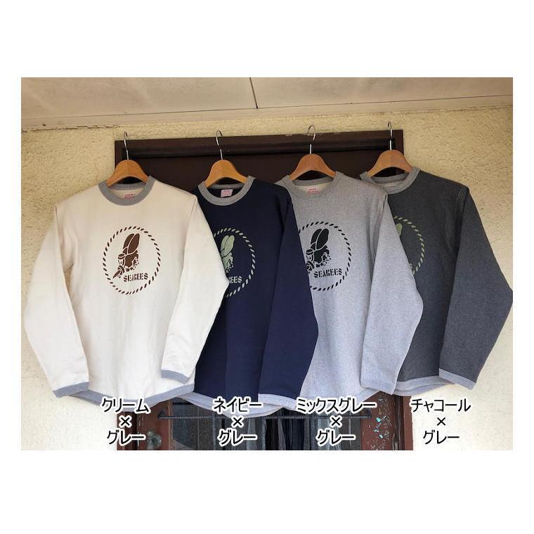 CUSHMAN（クッシュマン） パイルスウェットTEE (SEA BEES) 長袖Tシャツ 
