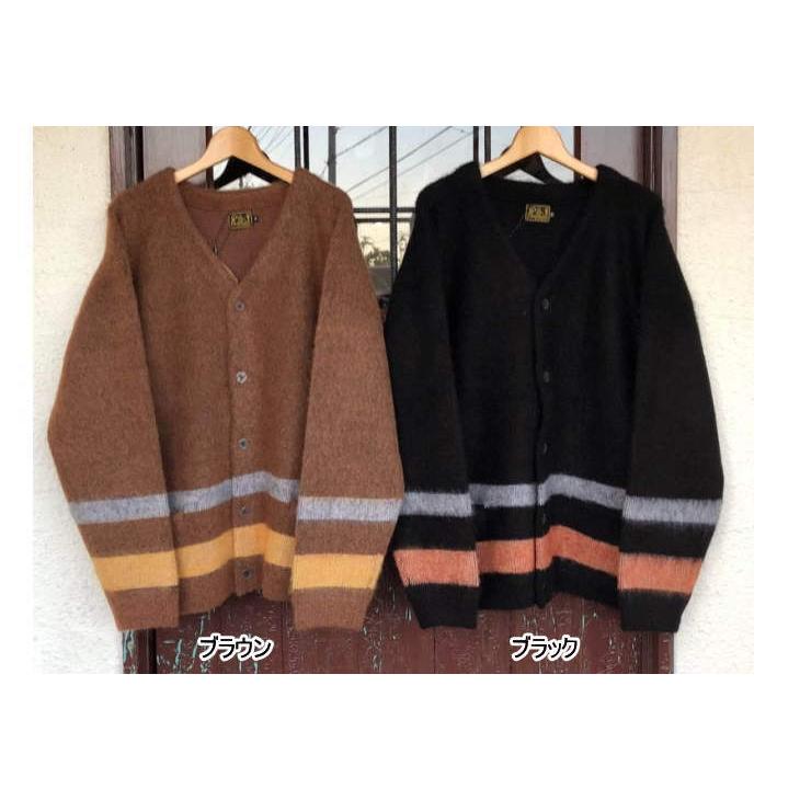 クッシュマン モヘアカーディガン wool25％ mohair25％ nylon30％ acrylec20％ CUSHMAN メンズ レディース アメカジ 日本製 27150_1