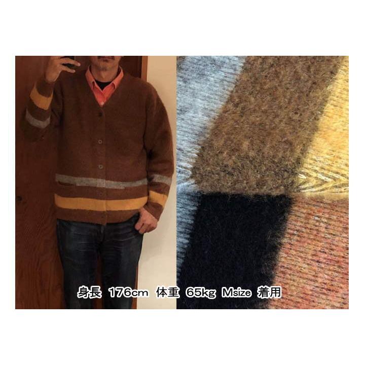 クッシュマン モヘアカーディガン wool25％ mohair25％ nylon30％ acrylec20％ CUSHMAN メンズ レディース アメカジ 日本製 27150_4